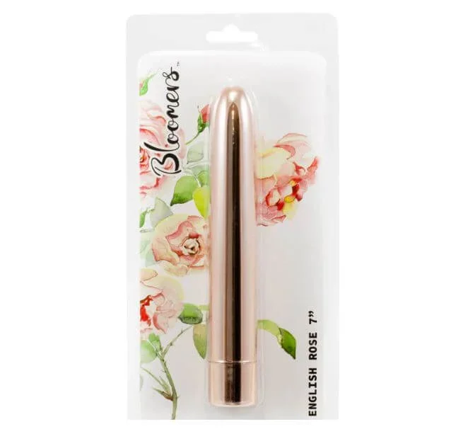Bloomers English Rose Vibrator 7 inches Gold