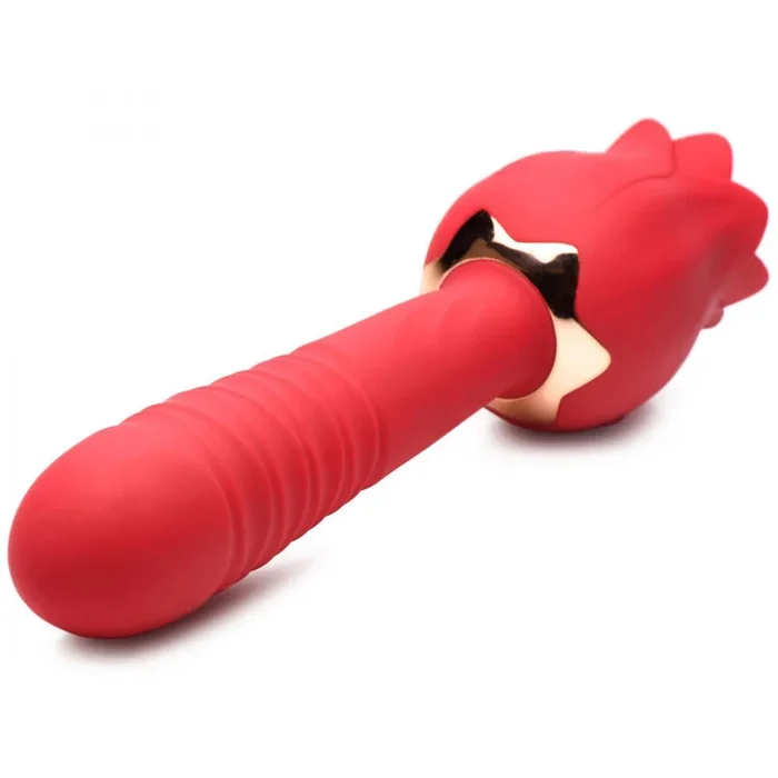 Bloomgasm Racy Rose Wireless Vibrator with Thrust and Lick