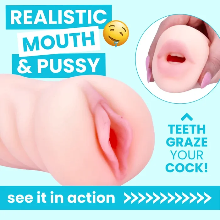 Blowjob and Pussy Dual Ended Masturbator – Realistic Sensations!