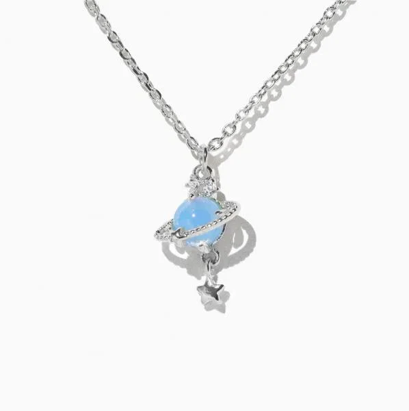 Blue Jupiter Necklace – Silver