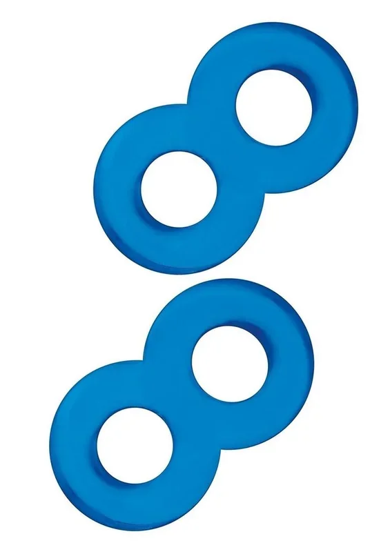 Blue Line 2-Pack Duo Cock And Ball Stamina Enhancement Ring