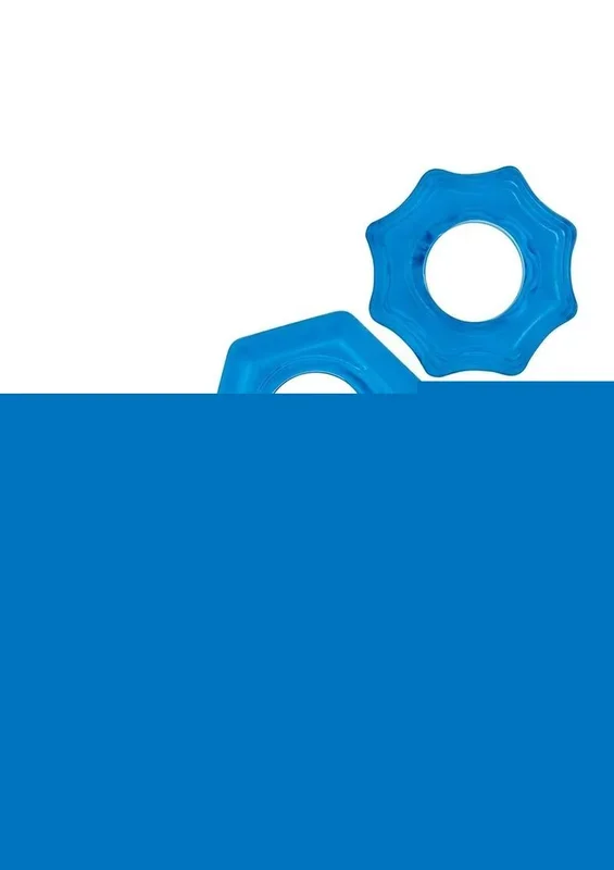 Blue Line Nuts and Bolts Stretch Cock Ring