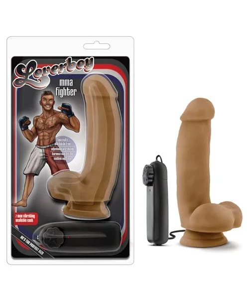 Blush Loverboy MMA Fighter 7″ Vibrating Realistic Cock – Mocha