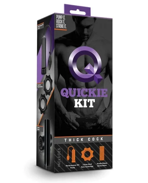 Blush Quickie Kit – Thick Cock Black