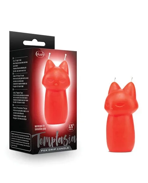 Blush Temptasia Fox Drip Candle – Red