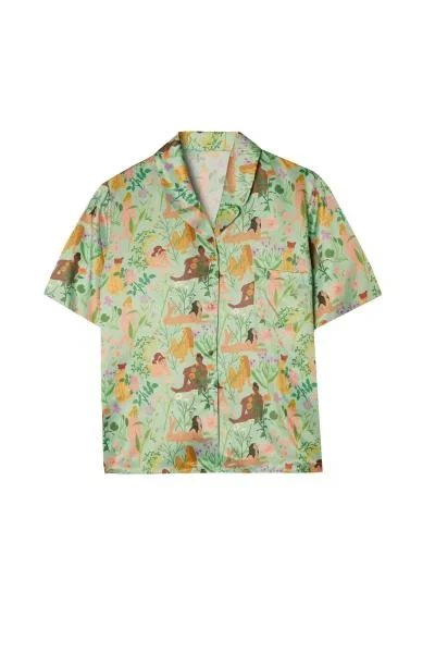 Bodil Jane Nudes & Flowers Short Sleeved Shirt –