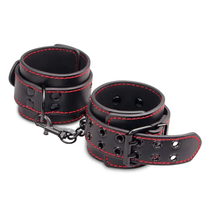 BONDAGE FETISH PLEASURE HANDCUFFS BLACK