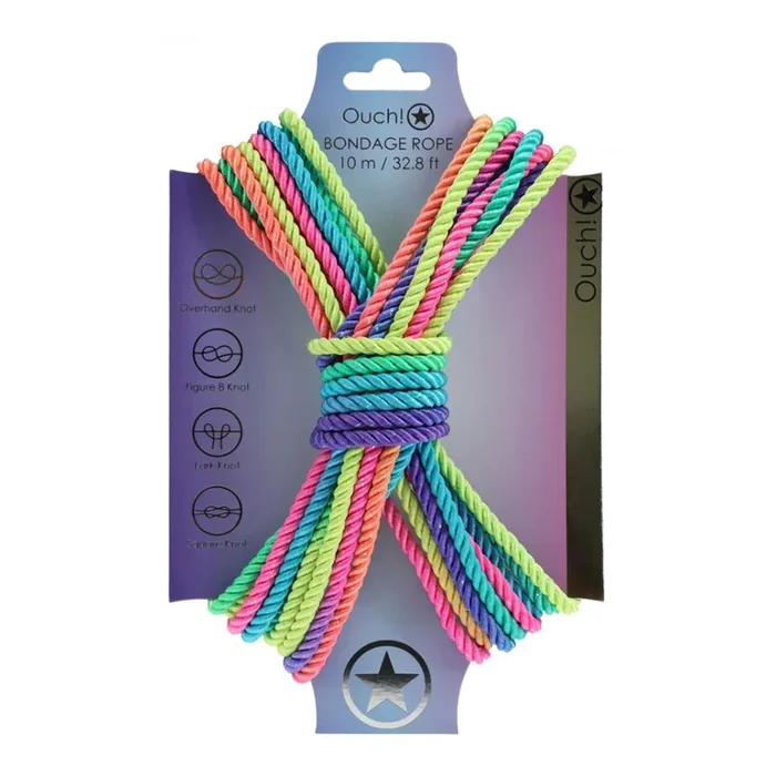 Bondage Rope – 33 feet Multi-Color