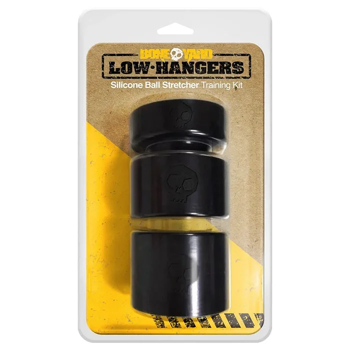 Boneyard Low Hangers – Black Silicone Ball Stretcher Training Kit