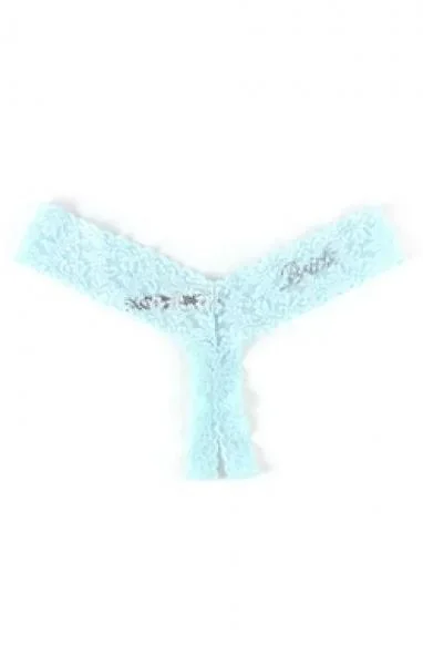 Bride Open Low Rise Thong – Celeste Blue – One Size
