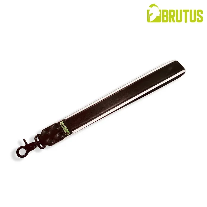 Brutus Vegan Leather Short Leash Black White