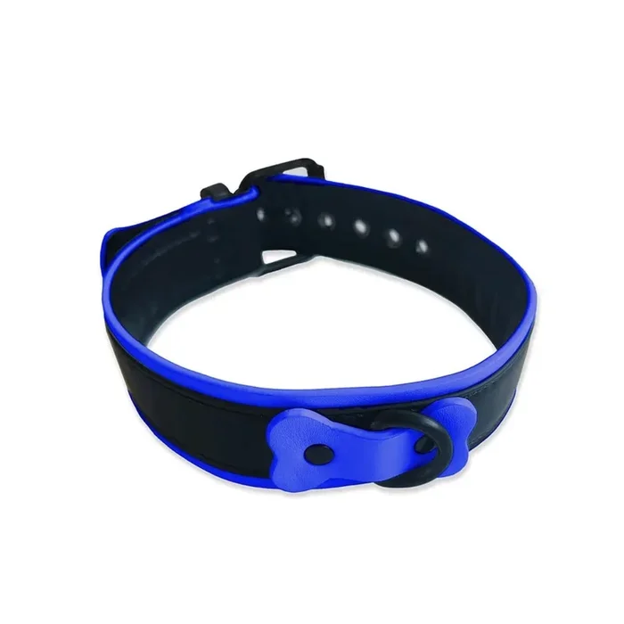 Brutus Vegan Puppy Collar Black Blue
