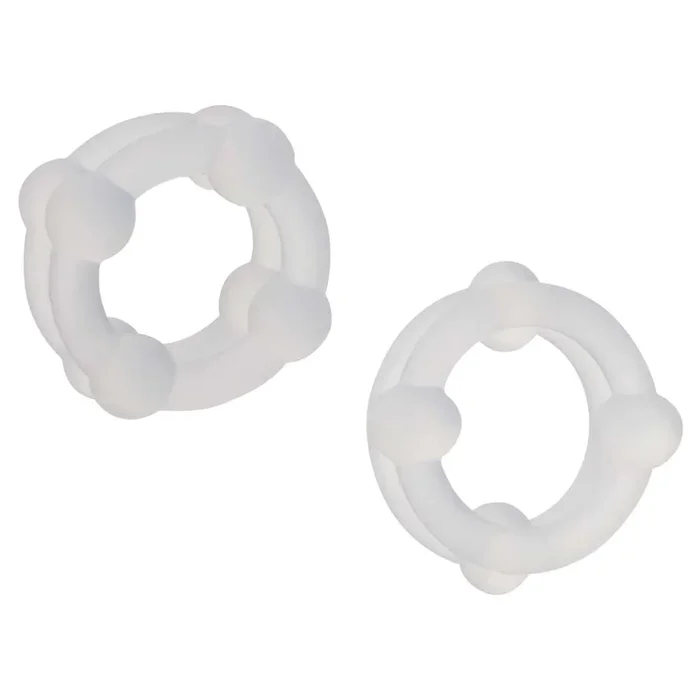 CalExotics Alpha Liquid Silicone Double Stacker Cock Rings