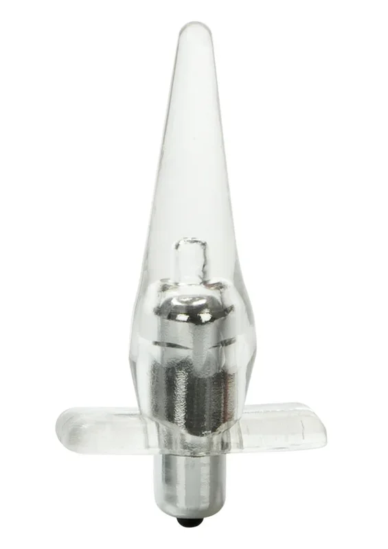 CalExotics Mini Vibro Tease Clear Vibrating Butt Plug