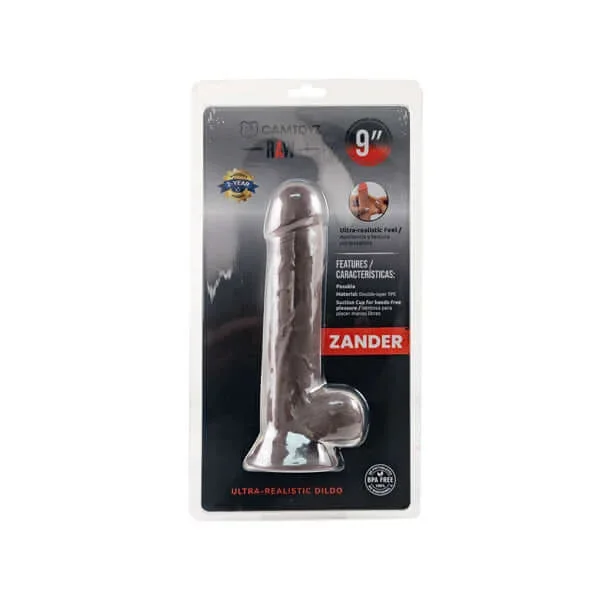 Camtoyz Raw Dildo Ultra Realistic Zander 9 inches – Brown