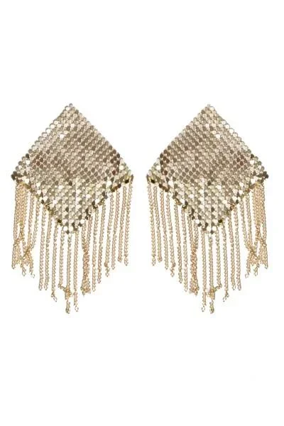 Chain Mail Pasties with Fringe – Gold