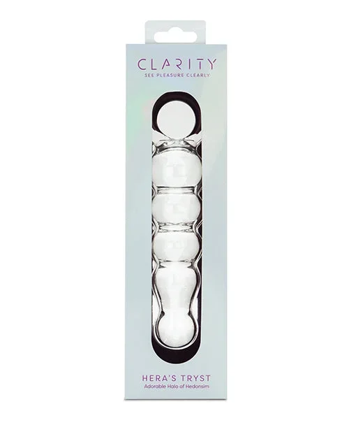 Clarity Glass Dildo with Ergonomic Design and Temperature Play