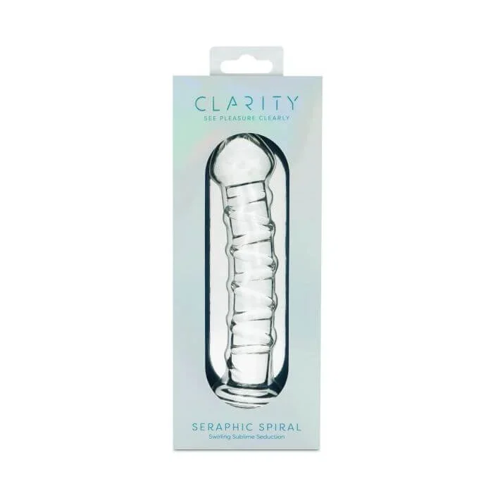 Clarity Seraphic Spiral Glass Dildo