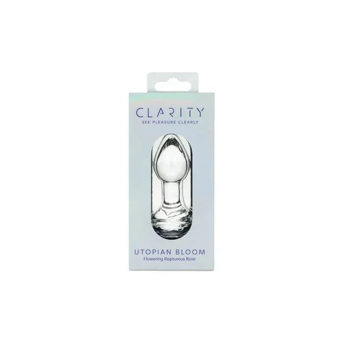 Clarity Utopian Bloom Glass Plug
