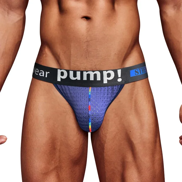 CLUB JOX PUMP PRIDE MP294 BLUE JOCKSTRAP