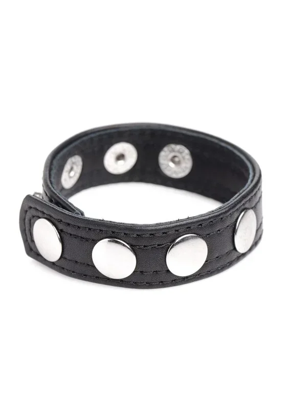 Cock Gear Leather Speed Snap Cock Ring