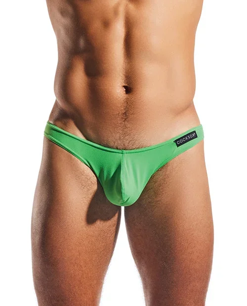 Cocksox Enhancing Pouch Brief – Palm Leaf Green MD