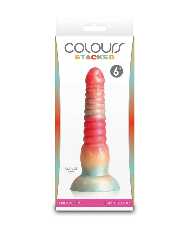 Colors Stacked 6″ Dildo
