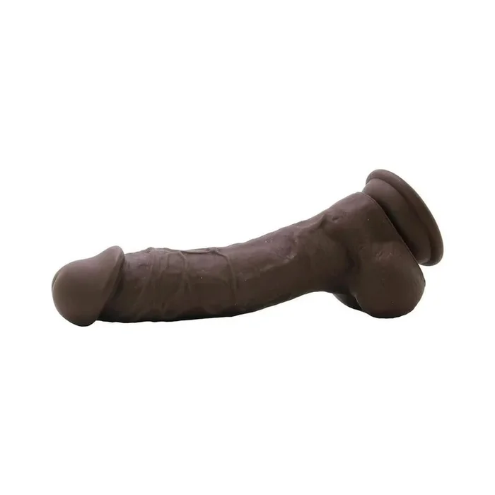 Colours Pleasures 8in Dildo Dark Brown