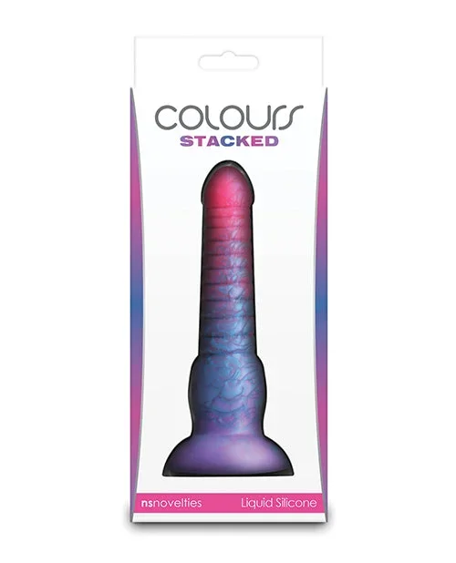 Colours Stacked 6″ Dildo – Pink/Blue
