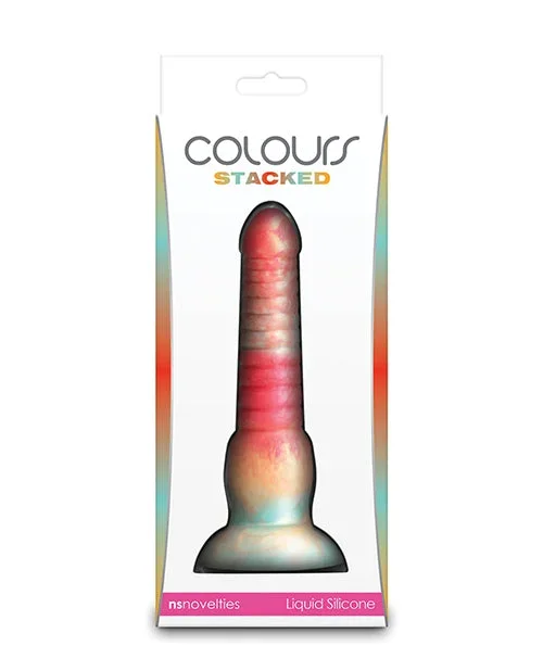 Colours Stacked 6″ Dildo – Red/Gold