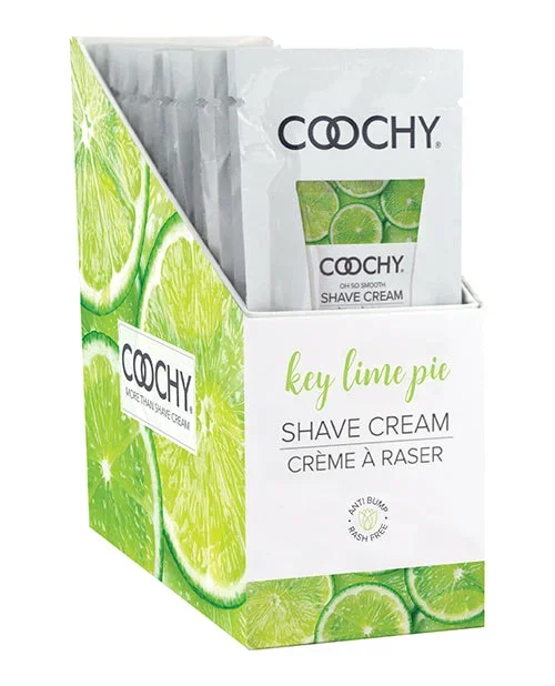 COOCHY Shave Cream – .5 oz Key Lime Pie Foil Display of 24