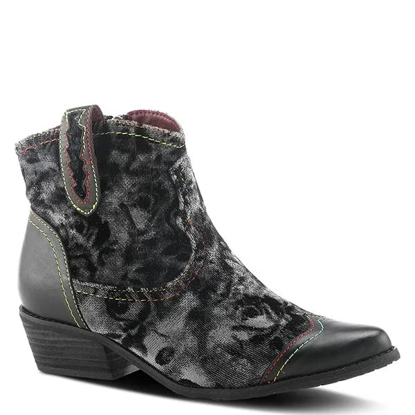 Countrypop Leather Combo Boot – Black Multi –