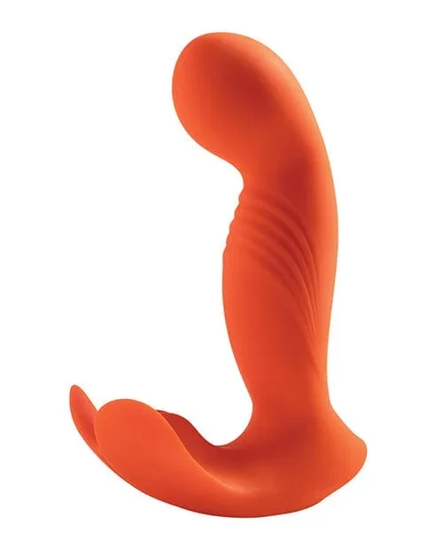 Crave 3 G-spot Vibrator With Rotating Massage Head & Clit Tickler – Orange
