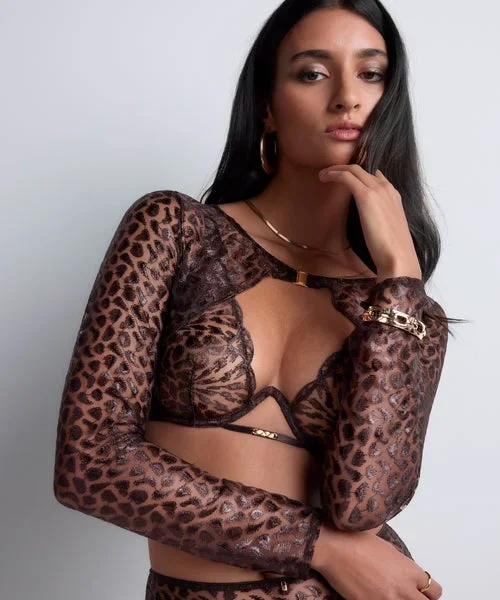 Crazy in Love Bolero – Satin Brown –