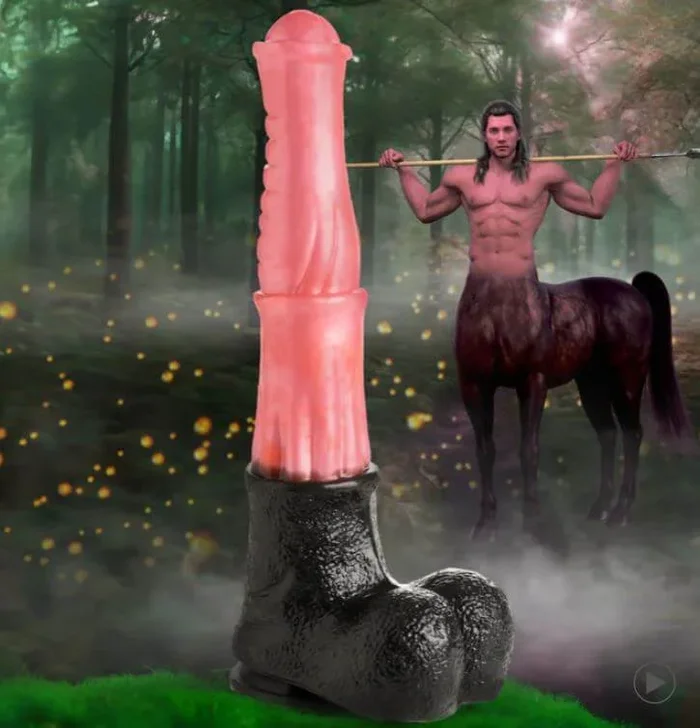 CREATURE COCKS Giant Centaur XL Silicone Dildo – Long, Ribbed Fantasy Dildo