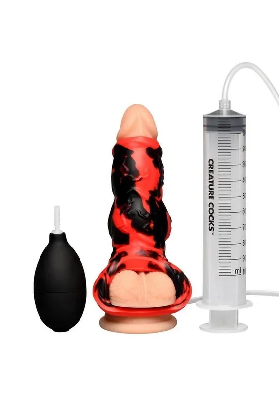 Creature Cocks Hell Hound Squirting Silicone Penis Enhancer