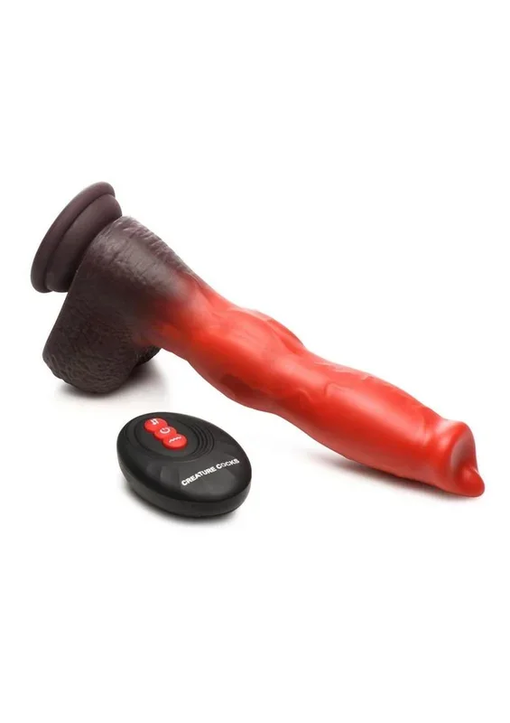 Creature Cocks Ramming Hound Thrusting and Vibrating Rechargeable Silicone Dildo