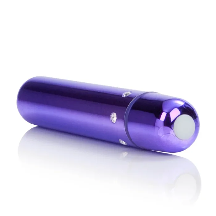 Crystal High Intensity Purple Bullet Vibrator with Speed Control