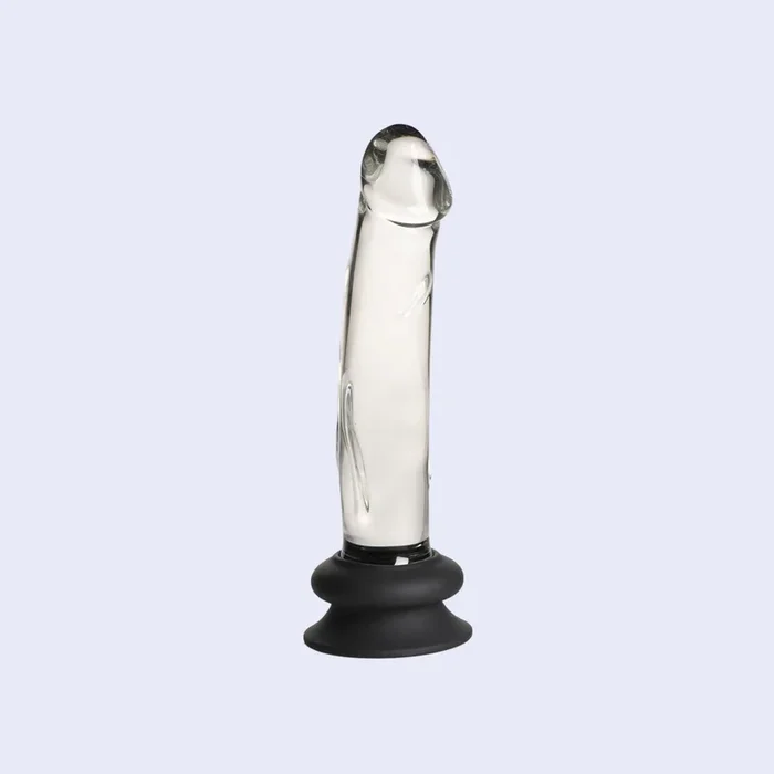Curve Novelties Pleasure Crystals 7.6 Inch Glass Dildo