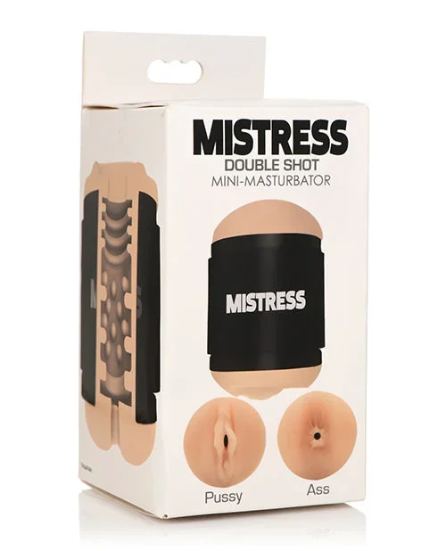 Curve Toys Mistress Double Shot Mini Masturbator Pussy & Ass – Light