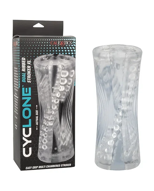 Cyclone Dual Ribbed Stroker XL – Clear