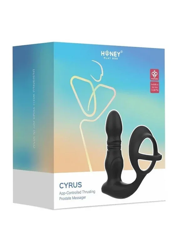 Cyrus App Control Thrusting Rechargeable Prostate Massager with Cock Ring
