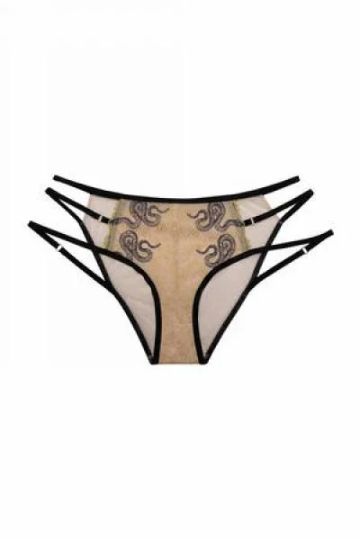 Dakota Snake Brief with Ring Details and Straps Curve –