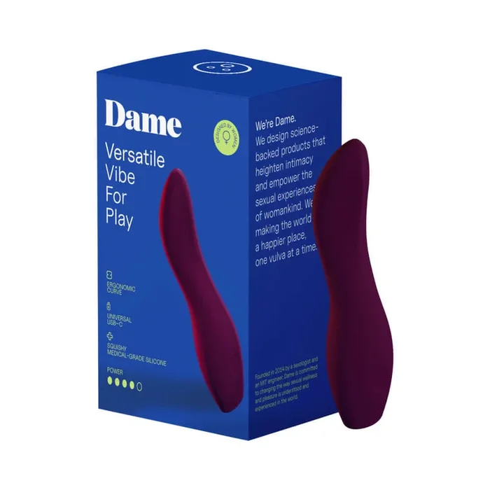 Dame Dip 2.0 Classic Vibrator Plum