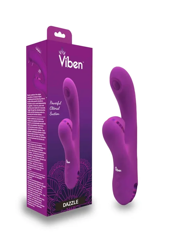 Dazzle – Berry – Rechargeable Thumping and Suction Rabbit