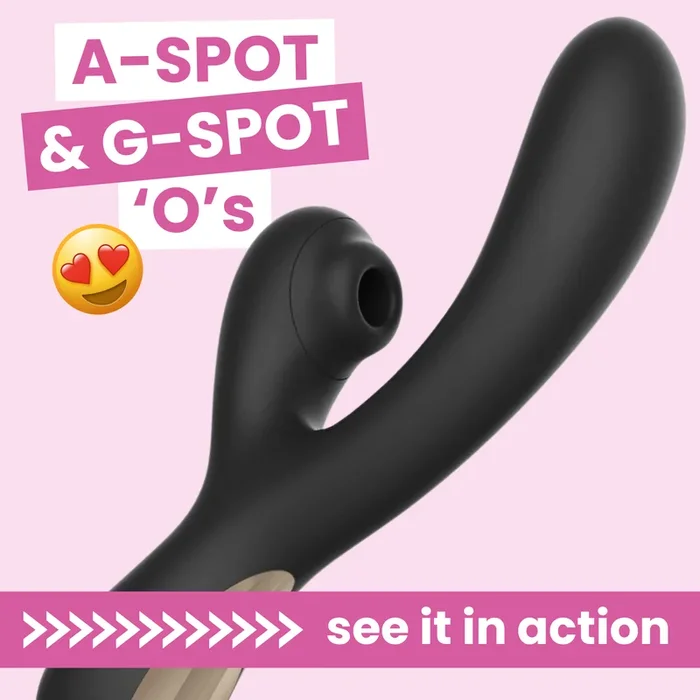 Deep Penetrating Dual-Action Air Pulse Vibrator – G-Spot & A-Spot Stimulation!