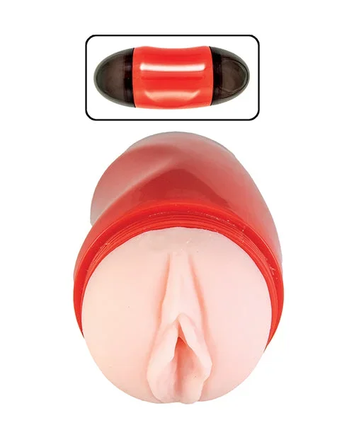 Delite Two Ways Mouth & Vagina Masturbator – White