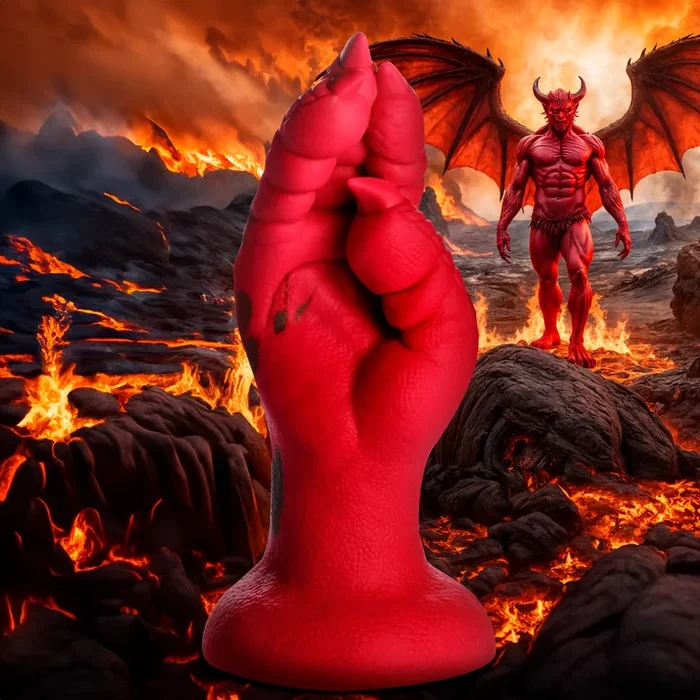 Demon Claw Fisting Silicone Dildo – Red