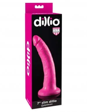Dillio 7″ Slim Dildo Pink