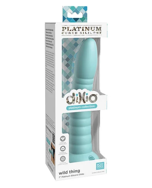 Dillio Platinum 7″ Wild Thing Silicone Dildo – Teal